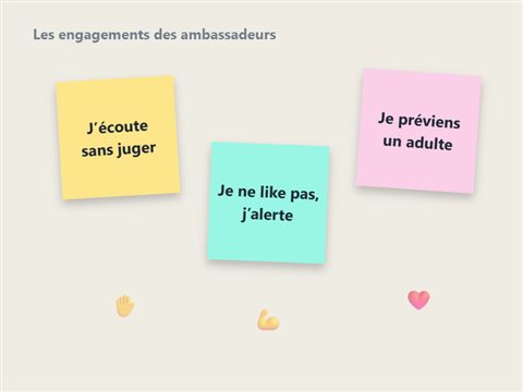 Les engagements des ambassadeurs