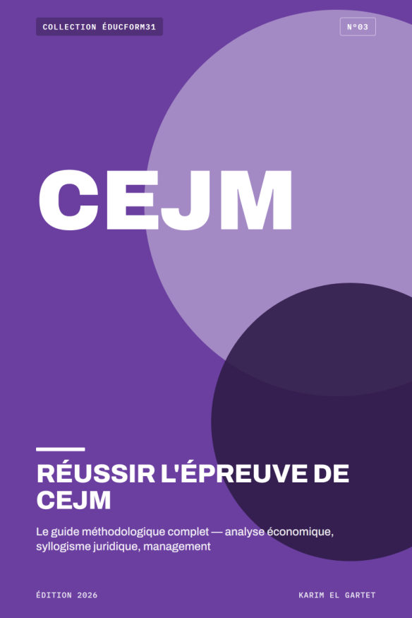 Couverture - Réussir l'épreuve de CEJM